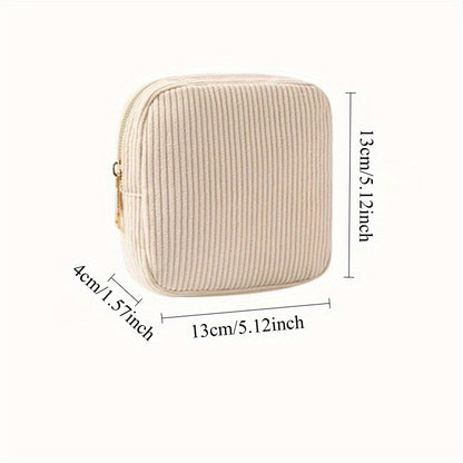 Compact Makeup Bags for Travel, Featuring Zippers, Earphone Storage, Sanitary Napkin Compartments, And Cosmetic Organization. Ideal for Women, These Small Pouches Are Perfect for Lipsticks And Other Cosmetics, Available in a Alpen Store