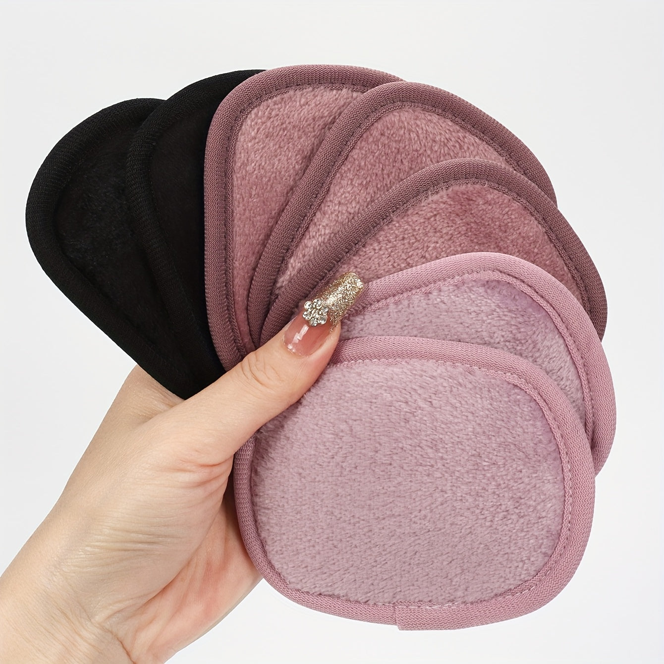 810 Makeup Remover Wipes Gradient 7pcs, Machine Washable and Reusable, Suitable for All Light Beige Types Alpen Store