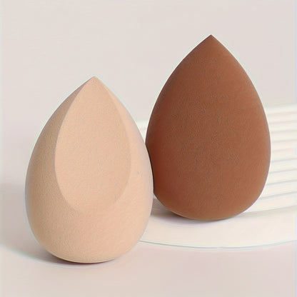 2pcs Beauty Makeup Sponge Powder Puff Set, Beauty Makeup Egg, Latex-Free Beauty Makeup Puff for Liquid, Cream And Foundation Mixing Beauty Tools Alpen Store