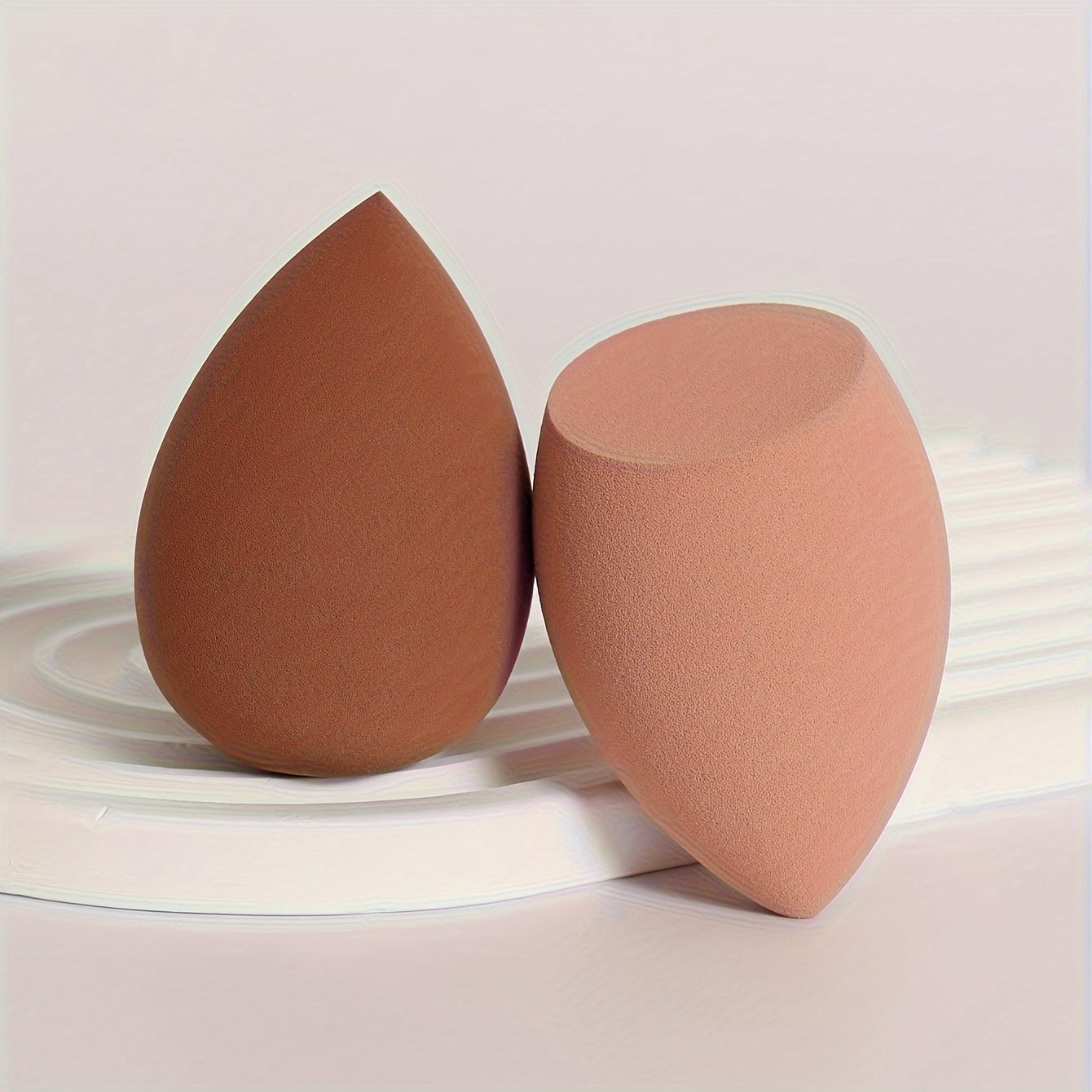 2pcs Beauty Makeup Sponge Powder Puff Set, Beauty Makeup Egg, Latex-Free Beauty Makeup Puff for Liquid, Cream And Foundation Mixing Beauty Tools Alpen Store