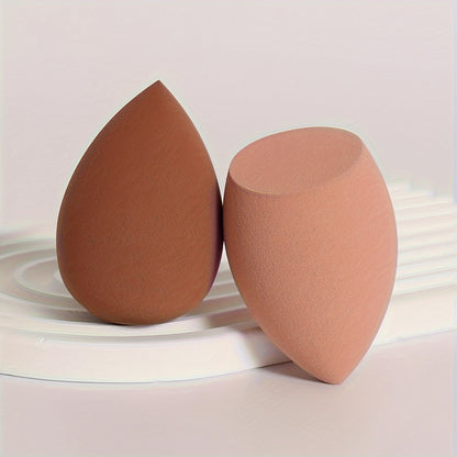 2pcs Beauty Makeup Sponge Powder Puff Set, Beauty Makeup Egg, Latex-Free Beauty Makeup Puff for Liquid, Cream And Foundation Mixing Beauty Tools Alpen Store