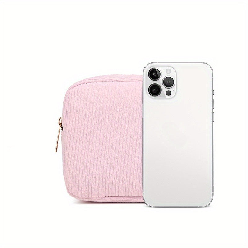 Compact Makeup Bags for Travel, Featuring Zippers, Earphone Storage, Sanitary Napkin Compartments, And Cosmetic Organization. Ideal for Women, These Small Pouches Are Perfect for Lipsticks And Other Cosmetics, Available in a Alpen Store