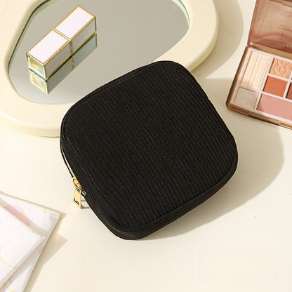 Compact Makeup Bags for Travel, Featuring Zippers, Earphone Storage, Sanitary Napkin Compartments, And Cosmetic Organization. Ideal for Women, These Small Pouches Are Perfect for Lipsticks And Other Cosmetics, Available in a Alpen Store