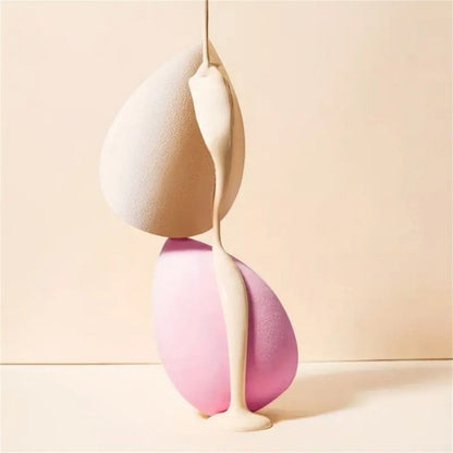 2pcs Beauty Makeup Sponge Powder Puff Set, Beauty Makeup Egg, Latex-Free Beauty Makeup Puff for Liquid, Cream And Foundation Mixing Beauty Tools Alpen Store